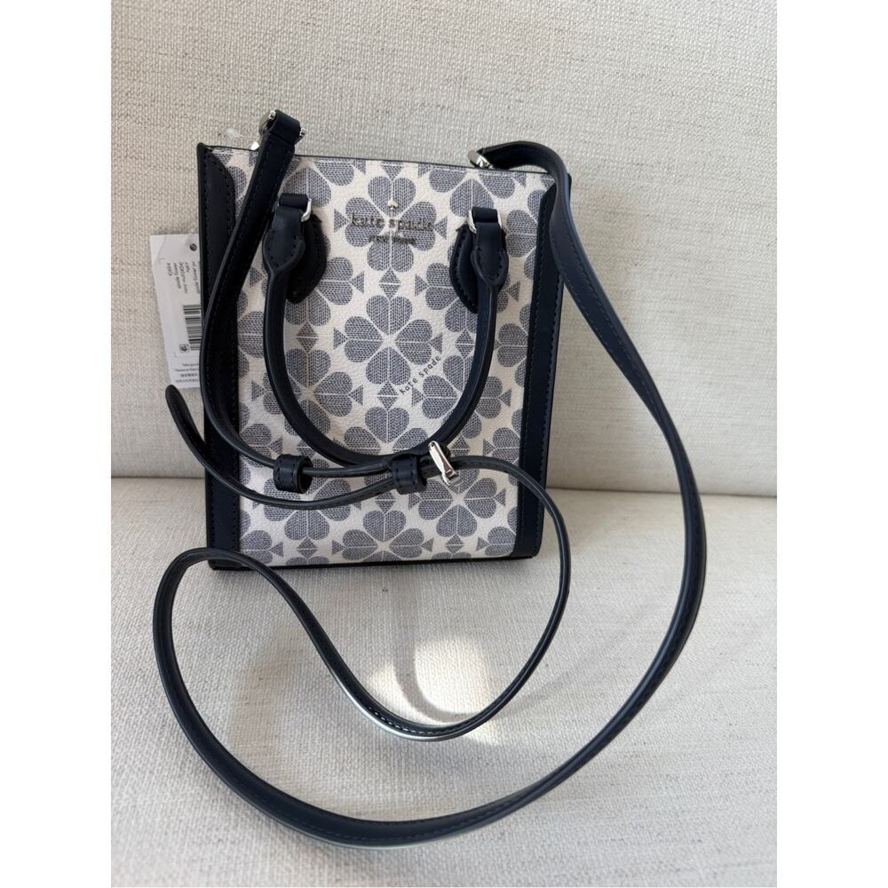 Kate Spade New York Signature Spade Flower Navy Mini Tote Crossbody Bag NWT - Picture 11 of 12